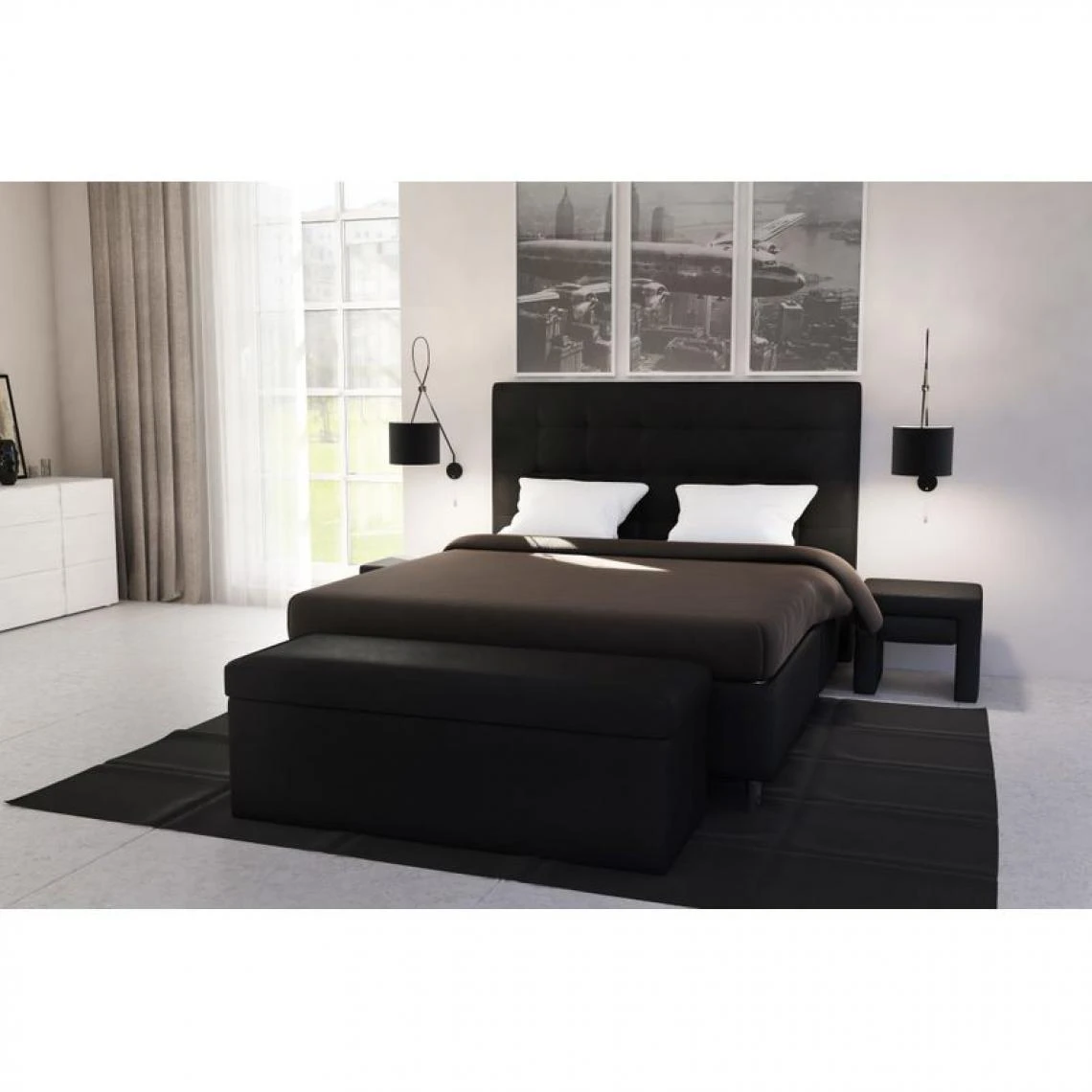 BUT Lit 160x200 Cm JAPP 2 Noir 2 BUT Lit 160x200 Cm JAPP 2 Noir – Image 2