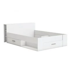 Vente-unique Lit LEONIS Avec Rangements Et Tiroirs - 160x200cm - Blanc 9 Vente-unique Lit LEONIS Avec Rangements Et Tiroirs - 160x200cm - Blanc -Zinus Boutique lit 189498