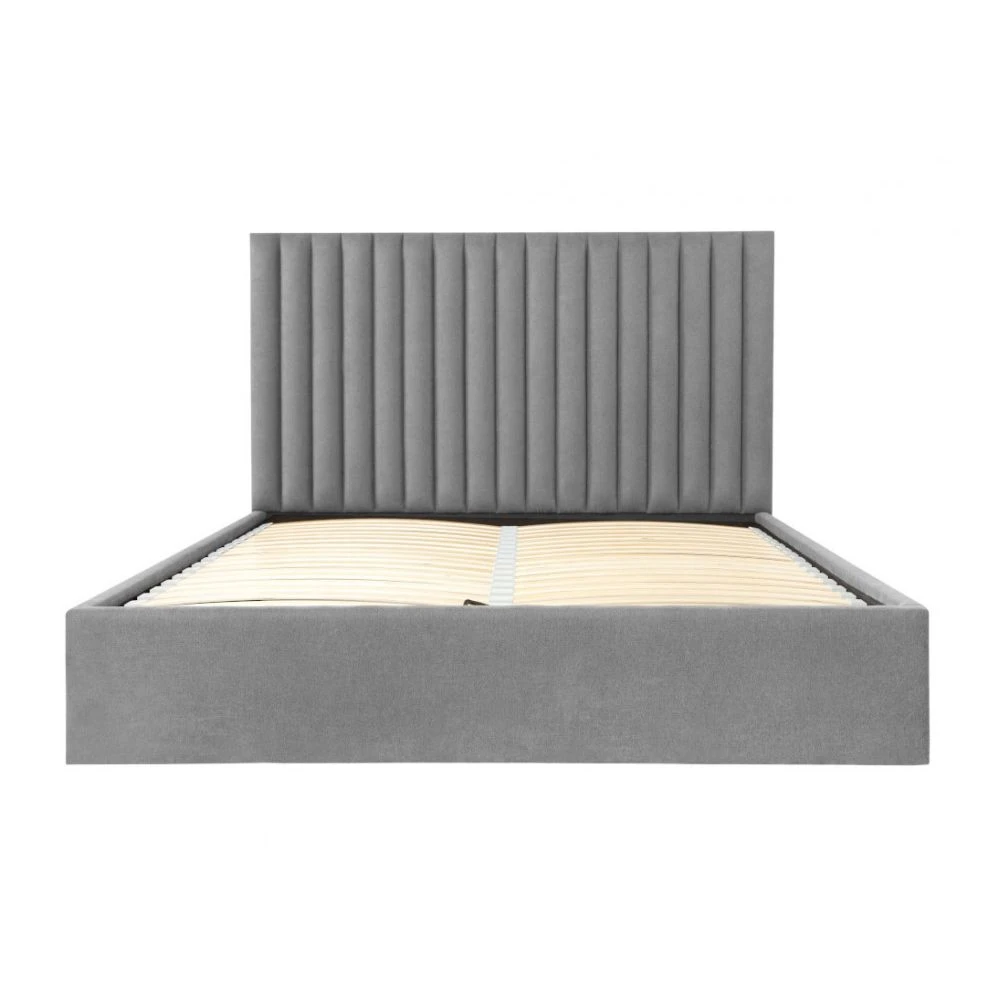 Vente-unique Lit Coffre Avec Tête De Lit Coutures Verticales SARAH - 160x200cm - T... 3 Vente-unique Lit Coffre Avec Tête De Lit Coutures Verticales SARAH - 160x200cm - T... – Image 3