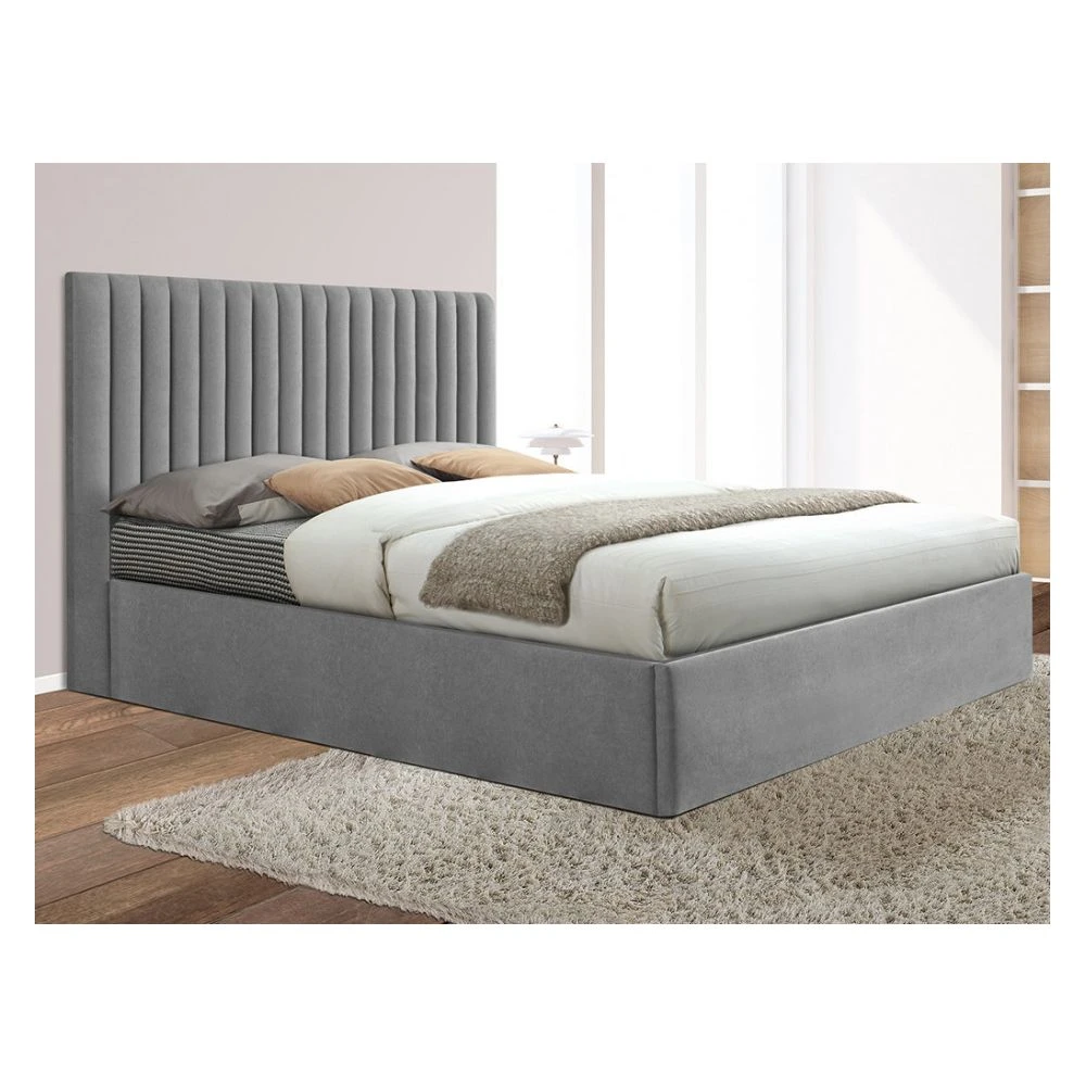 Vente-unique Lit Coffre Avec Tête De Lit Coutures Verticales SARAH - 160x200cm - T... 2 Vente-unique Lit Coffre Avec Tête De Lit Coutures Verticales SARAH - 160x200cm - T... – Image 2