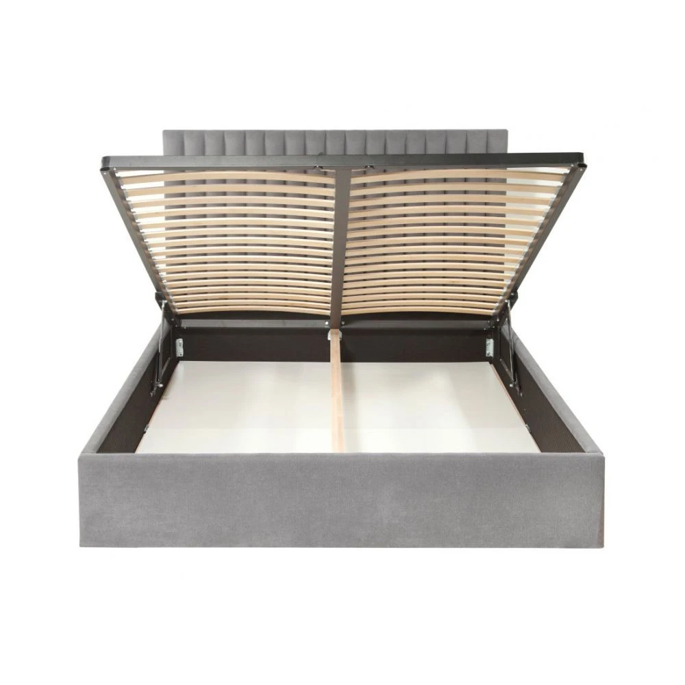 Vente-unique Lit Coffre Avec Tête De Lit Coutures Verticales SARAH - 160x200cm - T... 4 Vente-unique Lit Coffre Avec Tête De Lit Coutures Verticales SARAH - 160x200cm - T... – Image 4