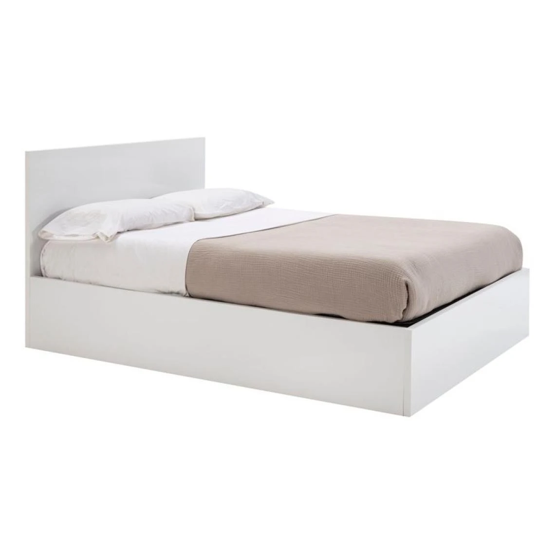 BUT Lit Coffre 160x200 Cm BEST 2 Blanc Brillant 5 BUT Lit Coffre 160x200 Cm BEST 2 Blanc Brillant – Image 5