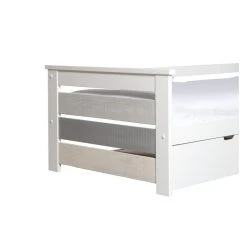 Vente-unique Lit Gigogne Banquette CELIANE - 2 X 90 X 190 Cm - MDF - Blanc 9 Vente-unique Lit Gigogne Banquette CELIANE - 2 X 90 X 190 Cm - MDF - Blanc -Zinus Boutique lit enfant 347715